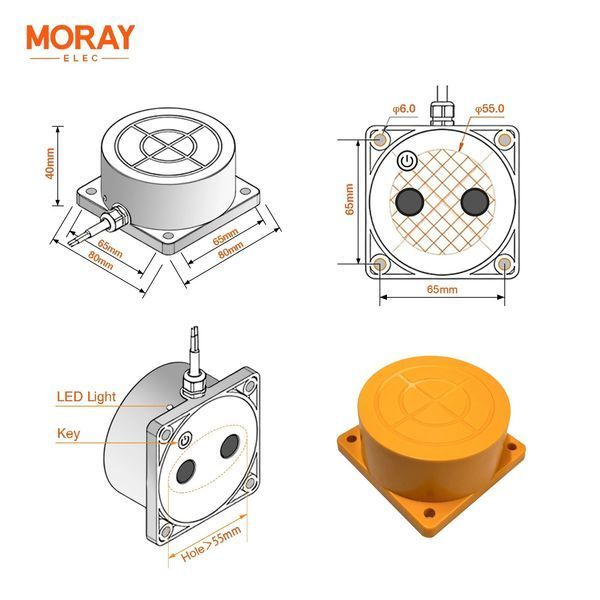 ZigBee ультразвуковой датчик контроля уровня жидкости Tuya Smart (ME201WZ) F10534 фото