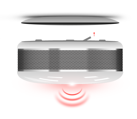 Датчик дыма и температуры FIBARO Smoke Sensor FIBEFGSD-002 (FIB_FGSS-101) F10388 фото