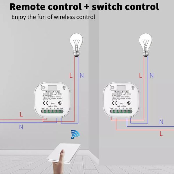 Беспроводное реле WIFI RF433 на одну линию (F10435) F10435 фото