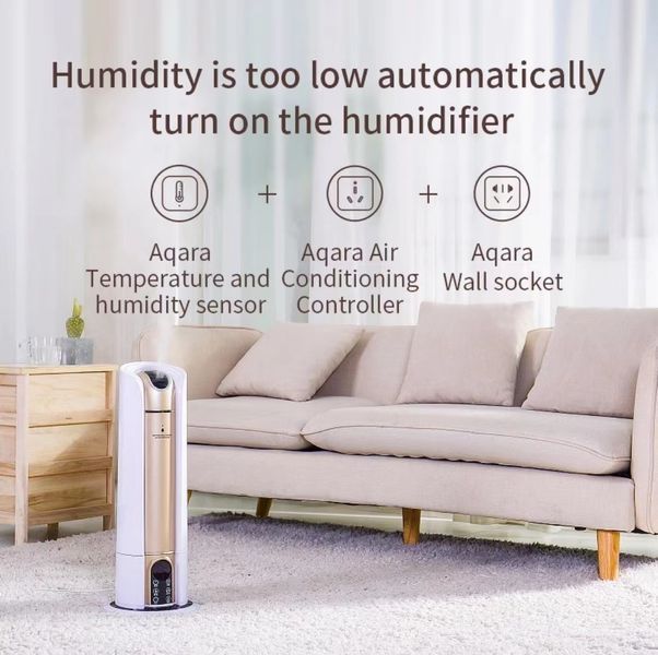 Датчик температури та вологості Zigbee Xiaomi Aqara (WSDCGQ11LM) F10046 фото
