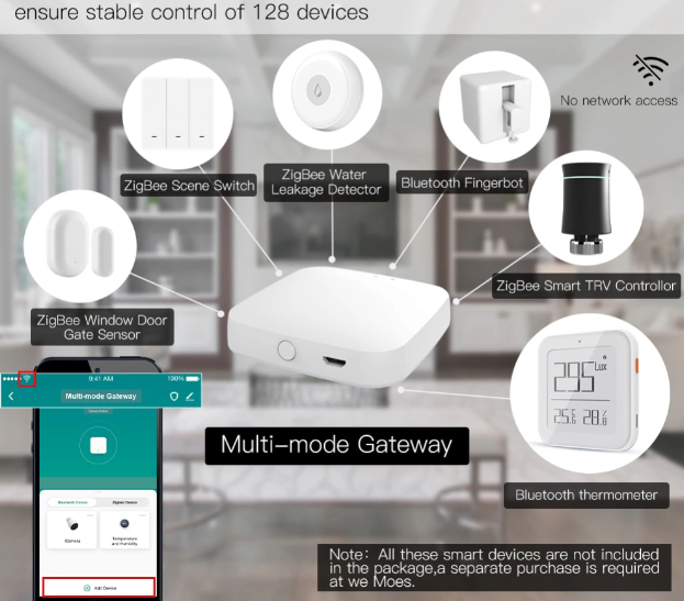 Шлюз-Хаб умного дома Zigbee Bluetooth Tuya (F10001) F10001 фото