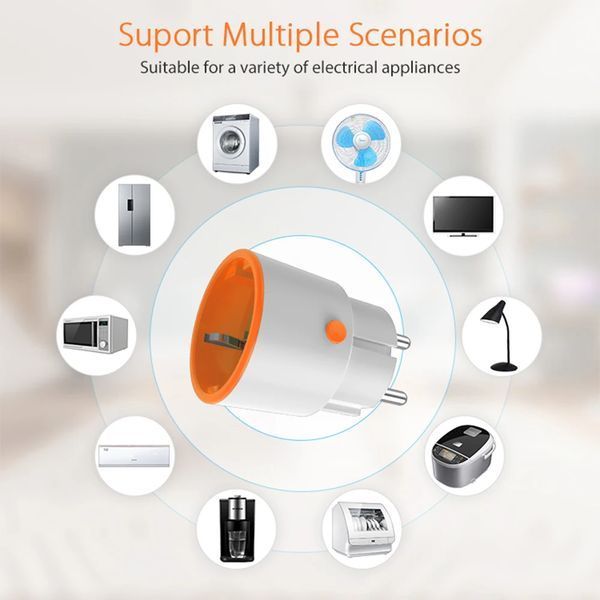 Умная розетка ZigBee 16А с энергомониторингом Tuya (NAS-WR01B) F10391 фото