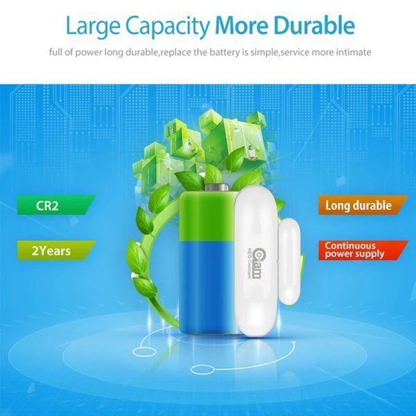 Датчик открывания дверей окна Z-Wave Plus NEO Coolcam (NAS-DS01Z) F10252 фото