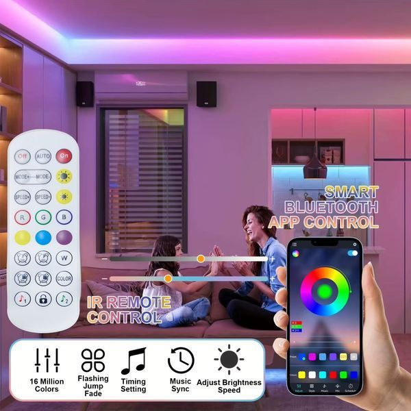 RGB світлодіодна неонова стрічка WiFi TUYA 3 м (F10445) F10445 фото