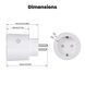 Умная розетка Matter WiFi&nbsp;16A с энергомониторингом MOES (WP-EU16M) F10491 фото 8