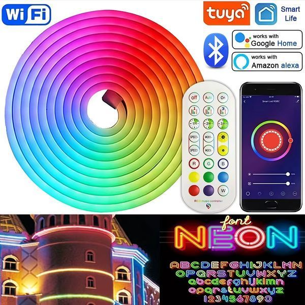 RGB світлодіодна неонова стрічка WiFi TUYA 5 м (F10446) F10446 фото