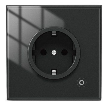Умная розетка WiFi с энергомониторингом черная Tuya 16A (WK-EU-B) F10107 фото
