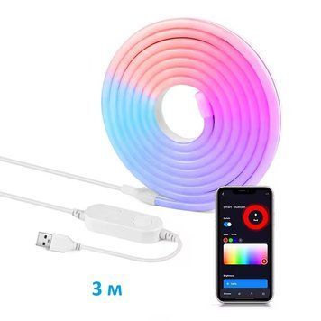RGB светодиодная неоновая лента Zigbee TUYA 3 м (F10447) F10447 фото