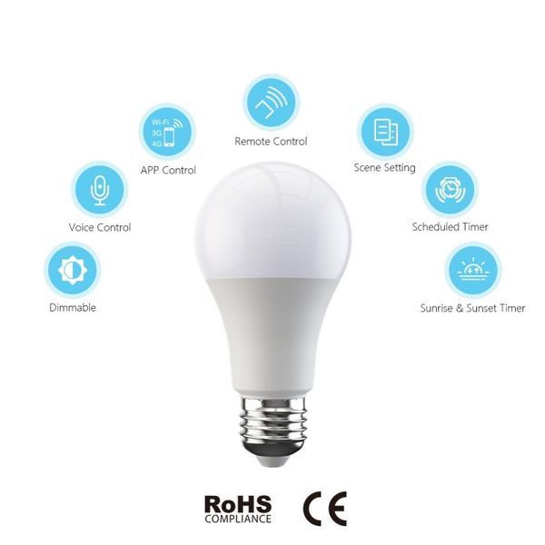 LED светодиодная Wi-Fi лампа Broadlink (LB1) F10158 фото
