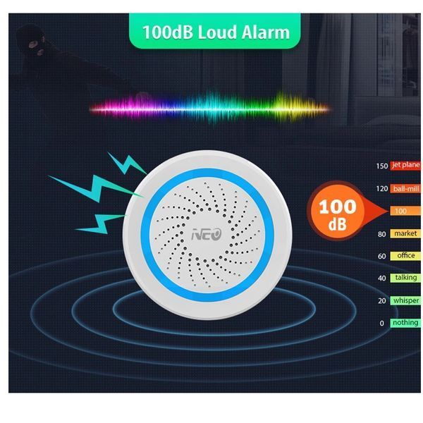 Сирена беспроводная 100dB Z-Wave NEO Coolcam (NAS-AB02Z) F10257 фото