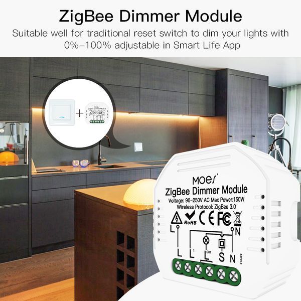 Димер одноканальный ZigBee TUYA (F10060) F10060 фото