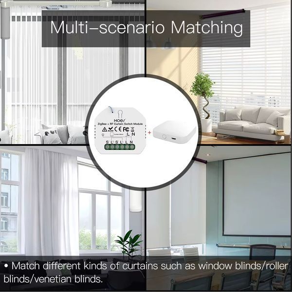 Реле Zigbee управления двигателем для штор Moes (MS-108ZR) F10451 фото