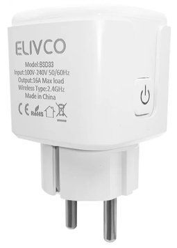 Умная розетка WiFi с энергомониторингом Tuya 20A (F10017) F10017 фото