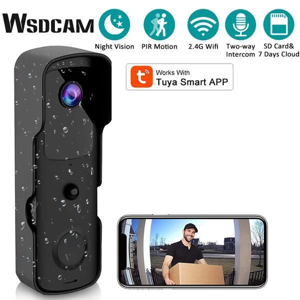 Беспроводной WIFI дверной звонок с камерой TUYA (V30S) F10063 фото