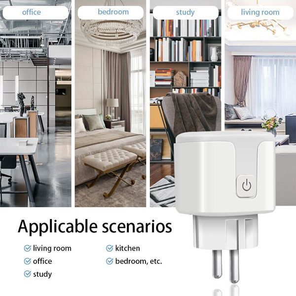 Умная розетка WiFi с энергомониторингом Tuya 20A (F10017) F10017 фото