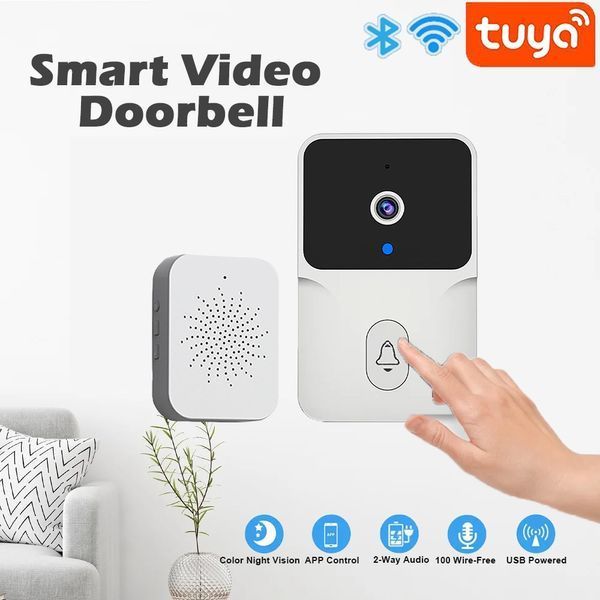 Беспроводной WIFI дверной звонок с камерой TUYA (ML1T) F10064 фото