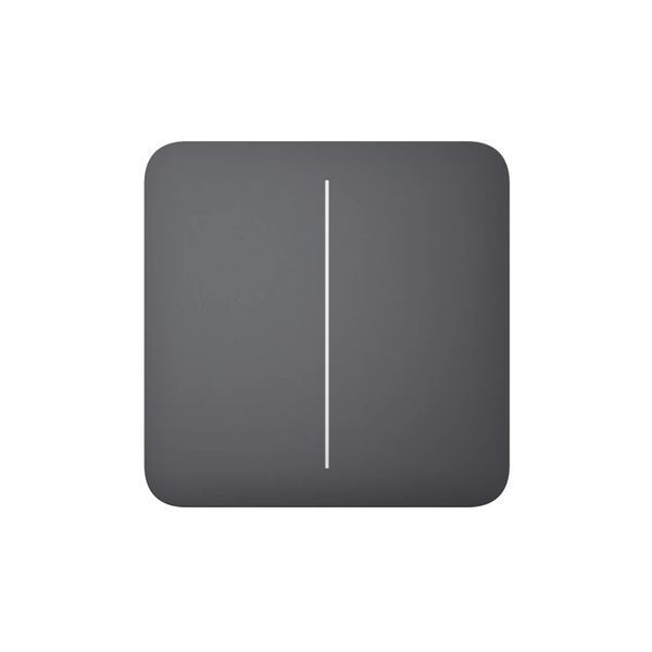 Сенсорный выключатель Ajax LightSwitch Graphite две линии F10213 фото