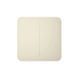 Сенсорный выключатель Ajax LightSwitch Ivory две линии F10216 фото 2