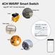 Четырехканальное реле WiFi с сухим контактом Tuya (7-32В DС) F10267 фото 6