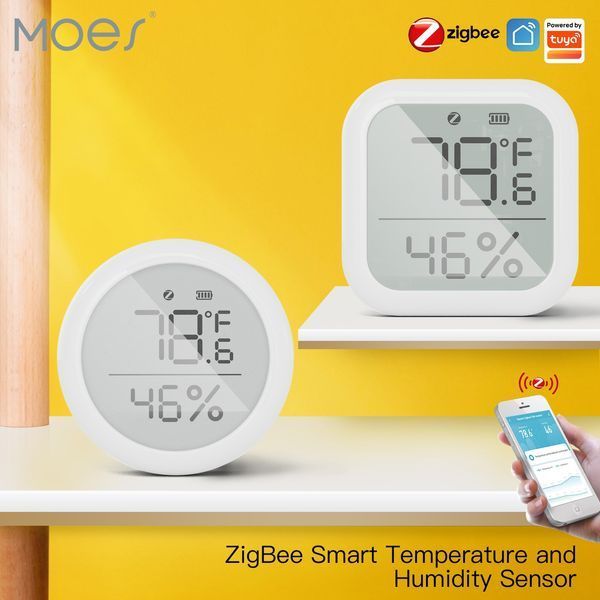 Датчик температури та вологості ZigBee з дисплеєм Tuya (F10024) F10024 фото