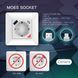 Розумна розетка WiFi 16A з USB Type-C TUYA (SWPPD86-01OG) F10122 фото 4
