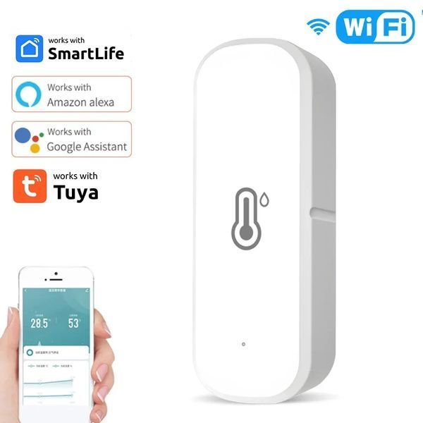 Датчик температуры и влажности WiFi Tuya (ZN37723701) F10371 фото