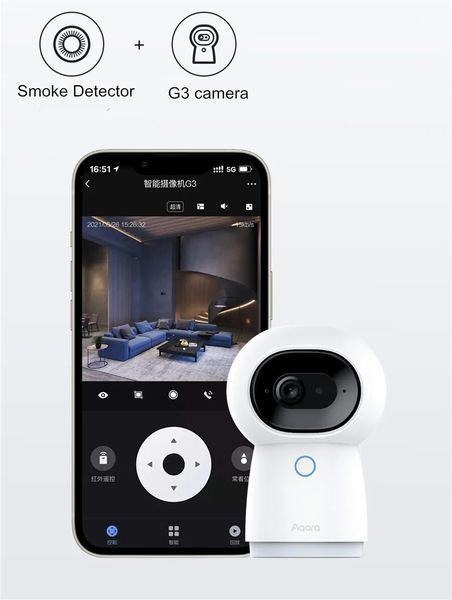 Датчик диму Zigbee Aqara Xiaomi (JY-GZ-01AQ) F10129 фото