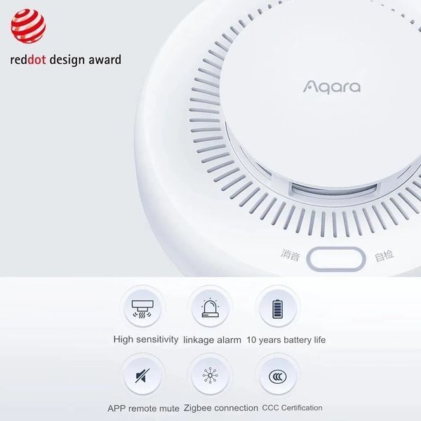 Датчик диму Zigbee Aqara Xiaomi (JY-GZ-01AQ) F10129 фото
