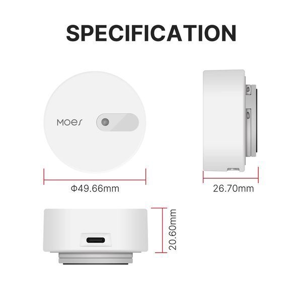 Датчик присутності людини Zigbee TUYA (ES1ZZ-TY) F10373 фото