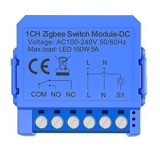 Умное реле ZigBee сухой контакт одноканальное Tuya AC100-240В (ZSM16-AC1) F10421 фото