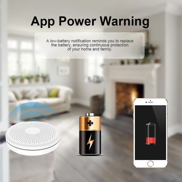 Датчик диму та СО WiFi TUYA (F10035) F10035 фото